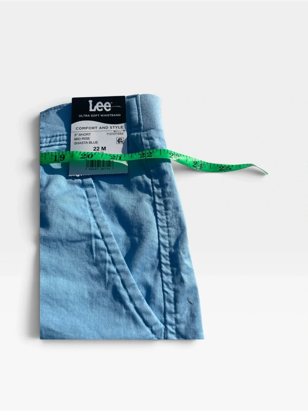 Lee Women's Sky Blue Cargo Shorts size 22 m waist approximately 22 in